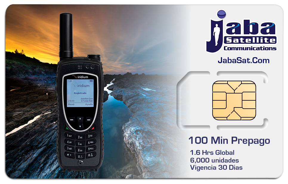 100 Minutos SIM Prepago IRIDIUM - Image 1
